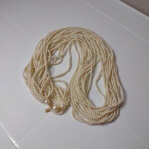 31 Inch Marvella Layered Faux Pearl Necklace